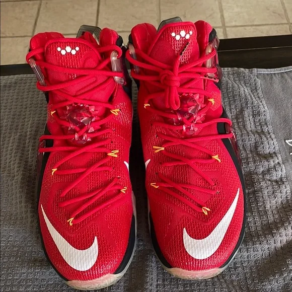 Nike Zoom Lebron XII 12 Elite Team University Red 724559-618 Sz 13 - Picture 3 of 7